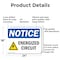 Signmission Energized Circuit OSHA Notice Sign, Aluminum, 24in W x 18in L, 2PK OS-2PACK-NS-A-1824-L-12041 - alternate 5
